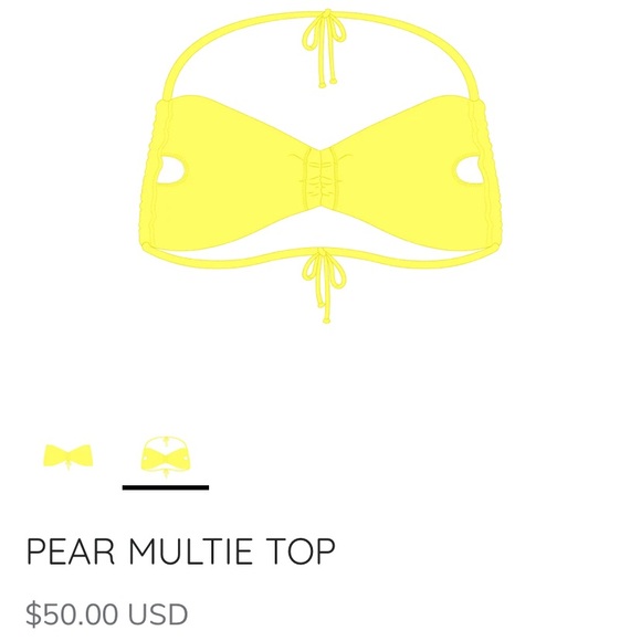 Boutine LA bikini top large pear - Picture 4 of 5